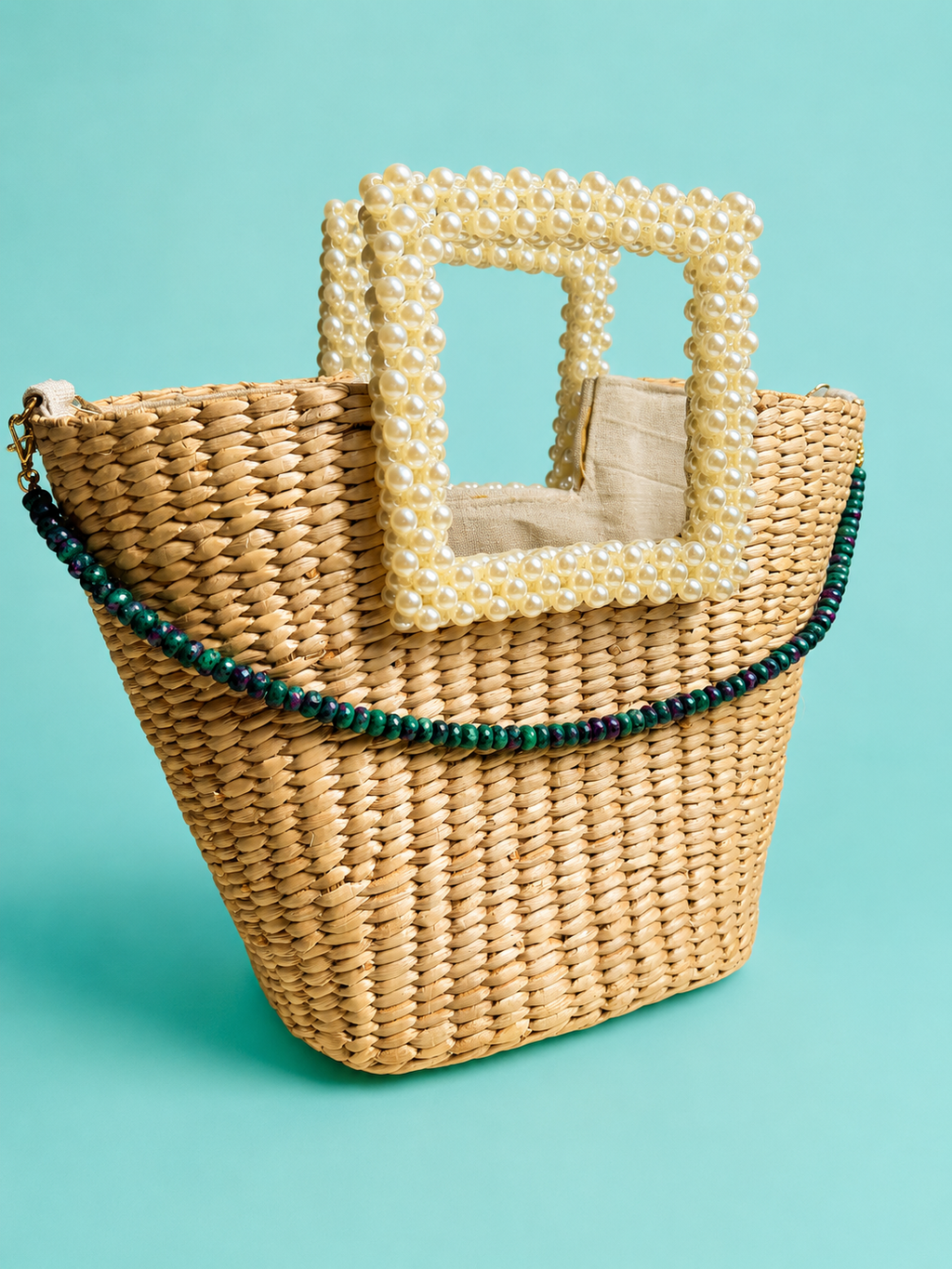 Green flags only: ruby zoisite gemstone bag charm