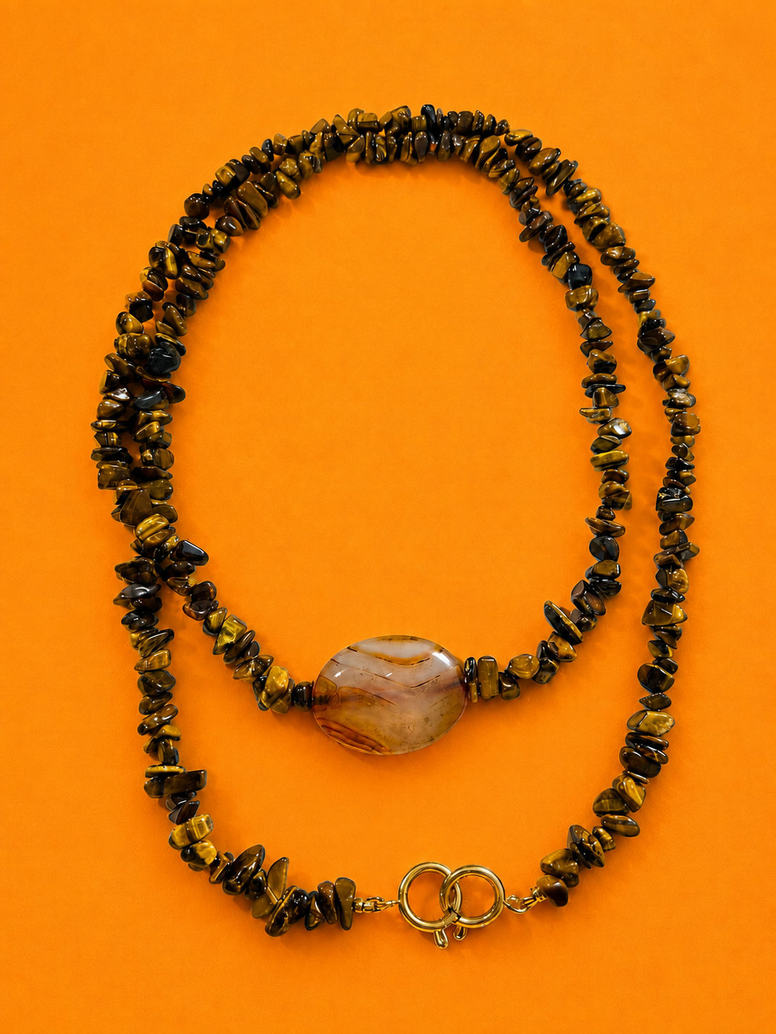 Espresso: tiger eye chips & semi-precious stone
